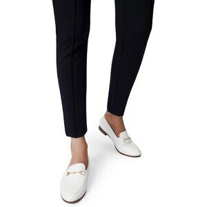 Dream Pairs Women White-pu Faux Leather Closed Rounded Toe Loafers Dressy Shoes